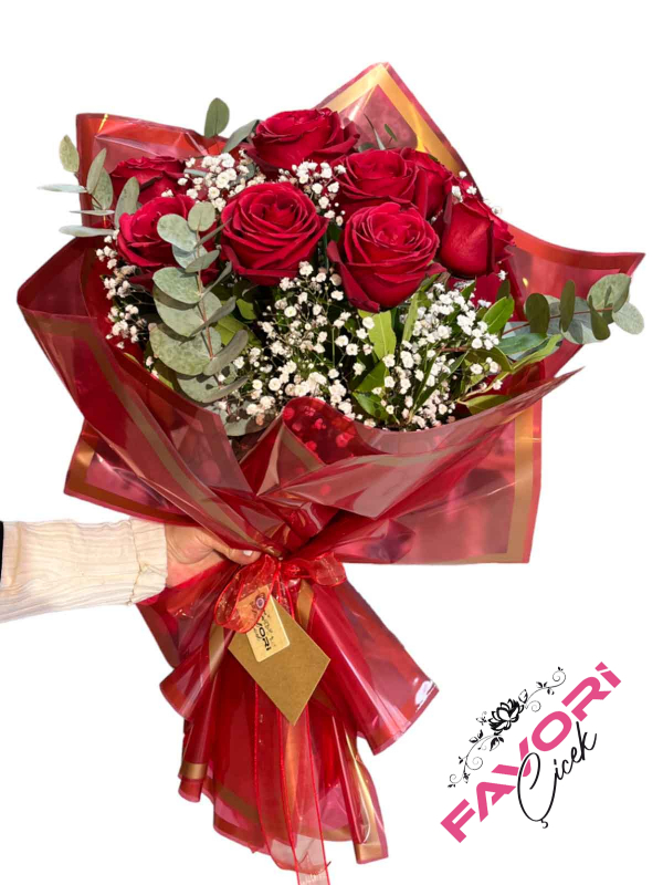 11 Kırmızı Gül Buketi