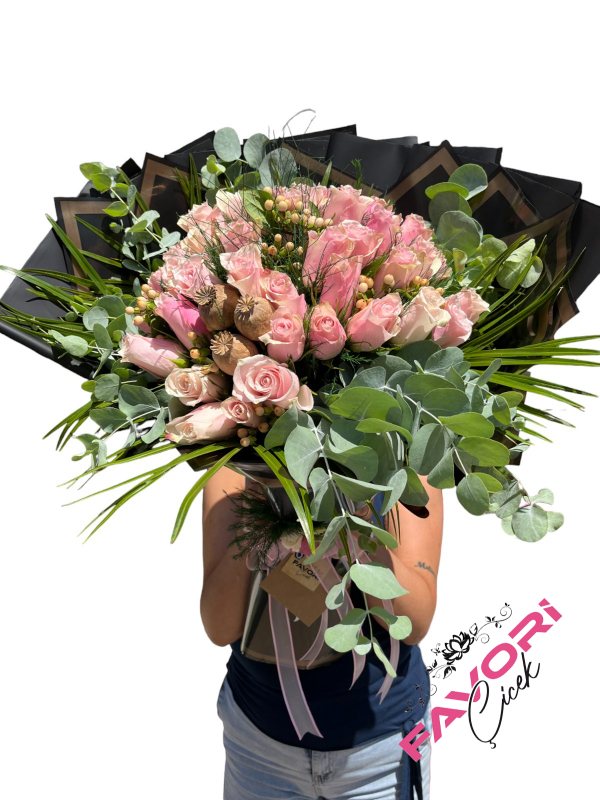 41 Pembe Gül İsteme Çiçeği