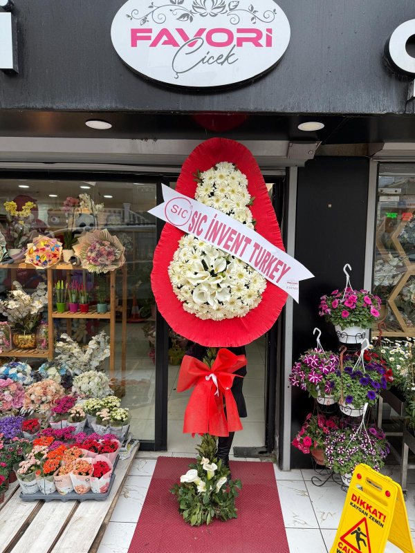 Kırmızı Beyaz Düğün Çelengi