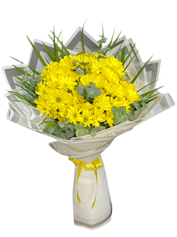 Doğal Sarı Papatya Buketi