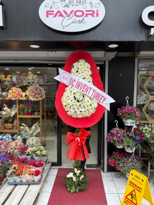 Kırmızı Beyaz Düğün Çelengi