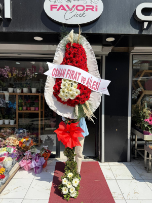 Kırmızı ve Beyaz Nikah & Düğün Çelengi