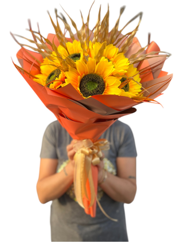 Yapay Ayçiçeği Buketi