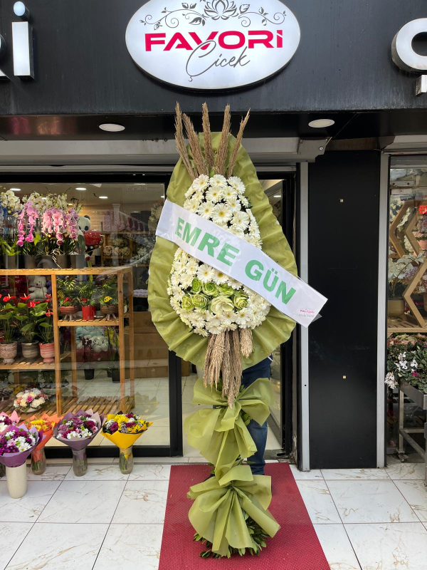 Yeşil Tonlarda Düğün ve Açılış Çelengi