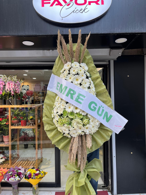 Yeşil Tonlarda Düğün ve Açılış Çelengi